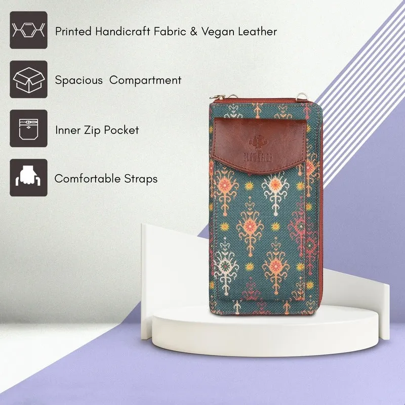 Fashionista Wallet - Stylish, Durable, Slim Design | Coin Pocket, Shoulder Belt | Green