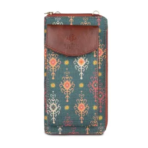 Fashionista Wallet - Stylish, Durable, Slim Design | Coin Pocket, Shoulder Belt | Green