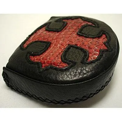 Genuine Leather Red Coin Wallet