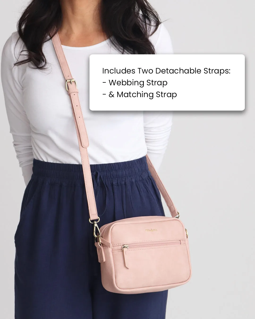 Gigi Crossbody & Purse Bundle - Blush