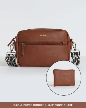 Gigi Crossbody & Purse Bundle - Tan