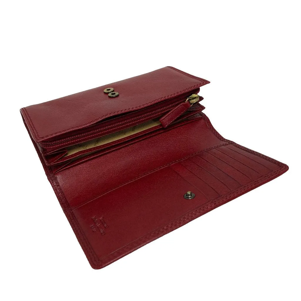 Golunski Flapover Toscana Purse - Style 7-8011 Red