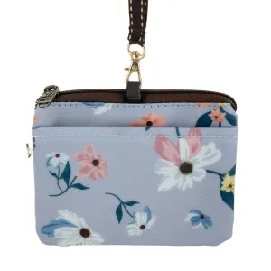 Gray Floral Meadows Card & Coin Purse