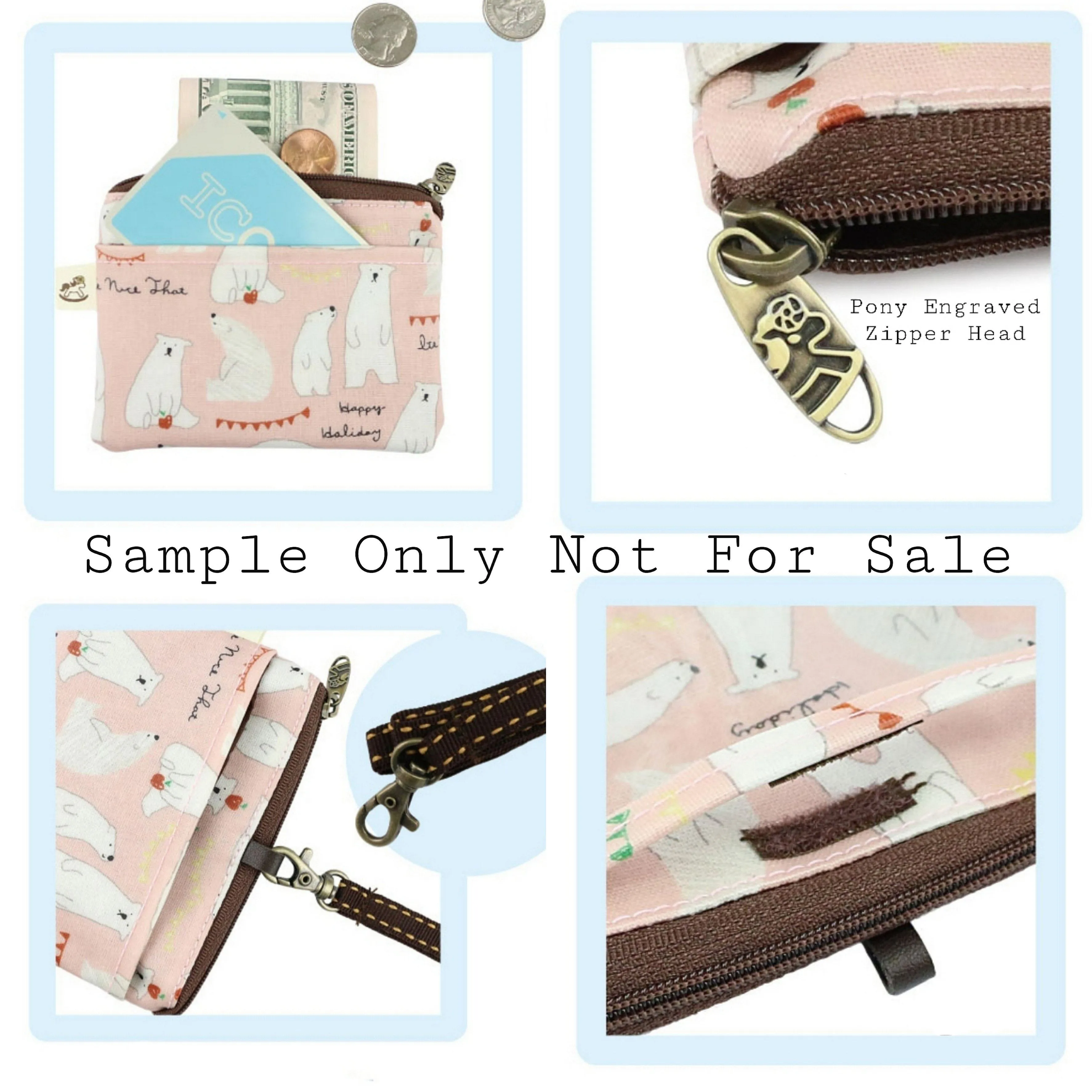 Green Boba Frenchie Card & Coin Purse
