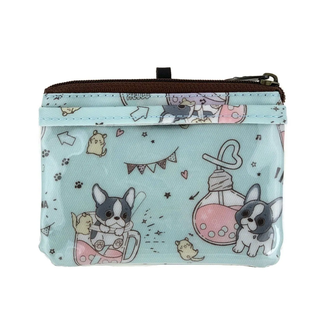Green Boba Frenchie Card & Coin Purse