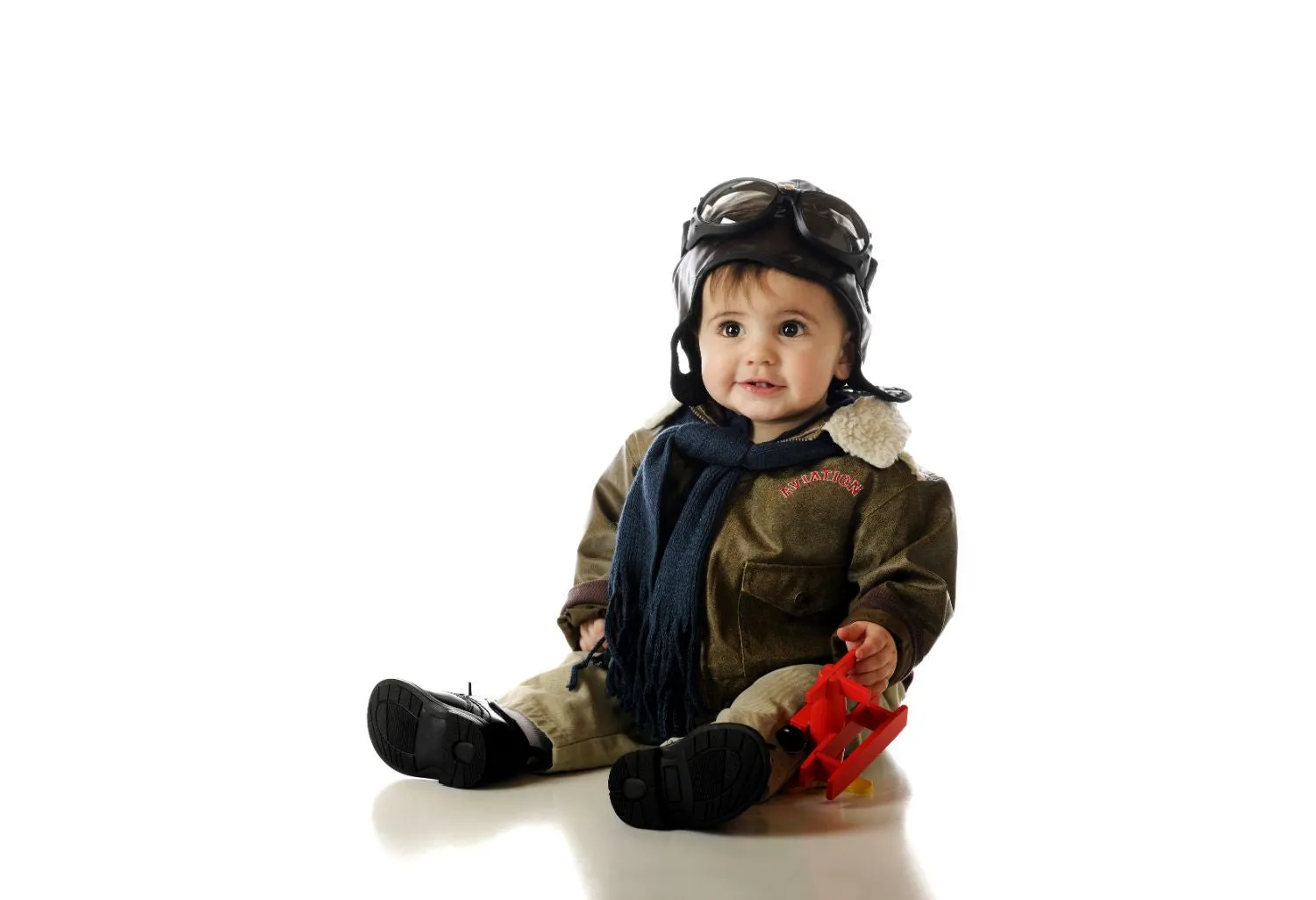Handsome Cute Baby Who Wants To Grow Up And Fly Planes