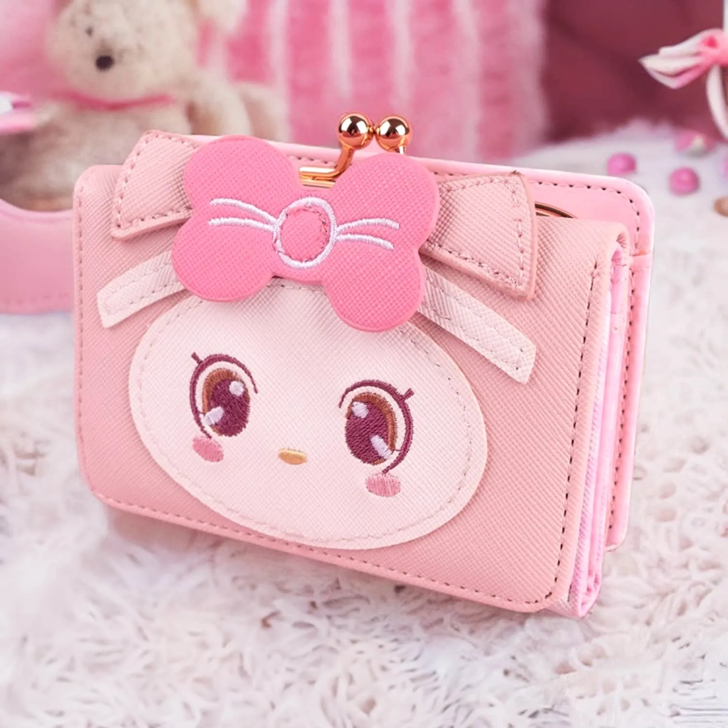 Hello Melody Pink Cat Anime Wallet
