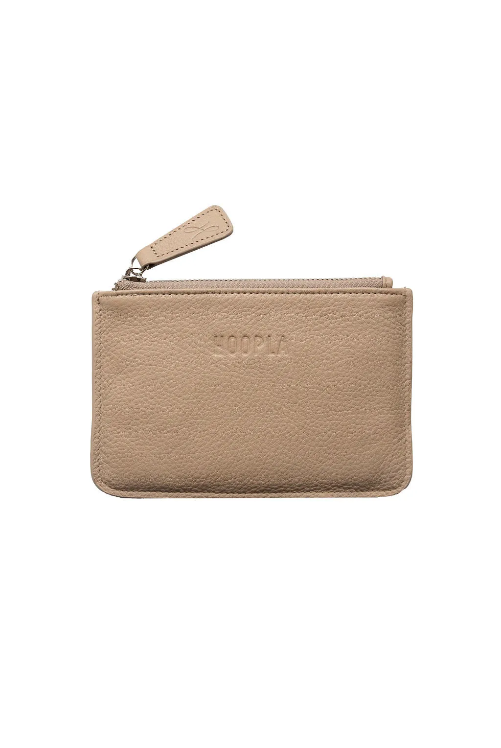 HOOPLA LEATHER COIN PURSE STONE