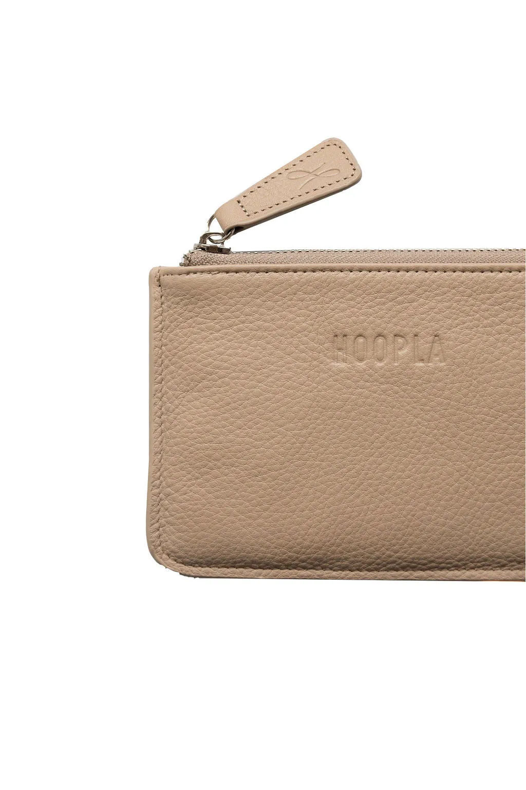 HOOPLA LEATHER COIN PURSE STONE