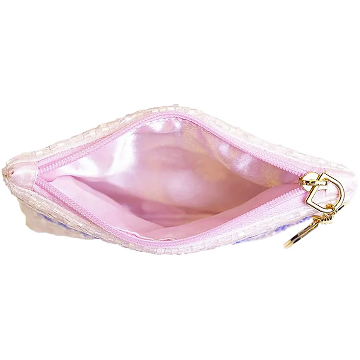 Jen & Co Ricki Beaded Coin Pouch Brunch Money Synthetic