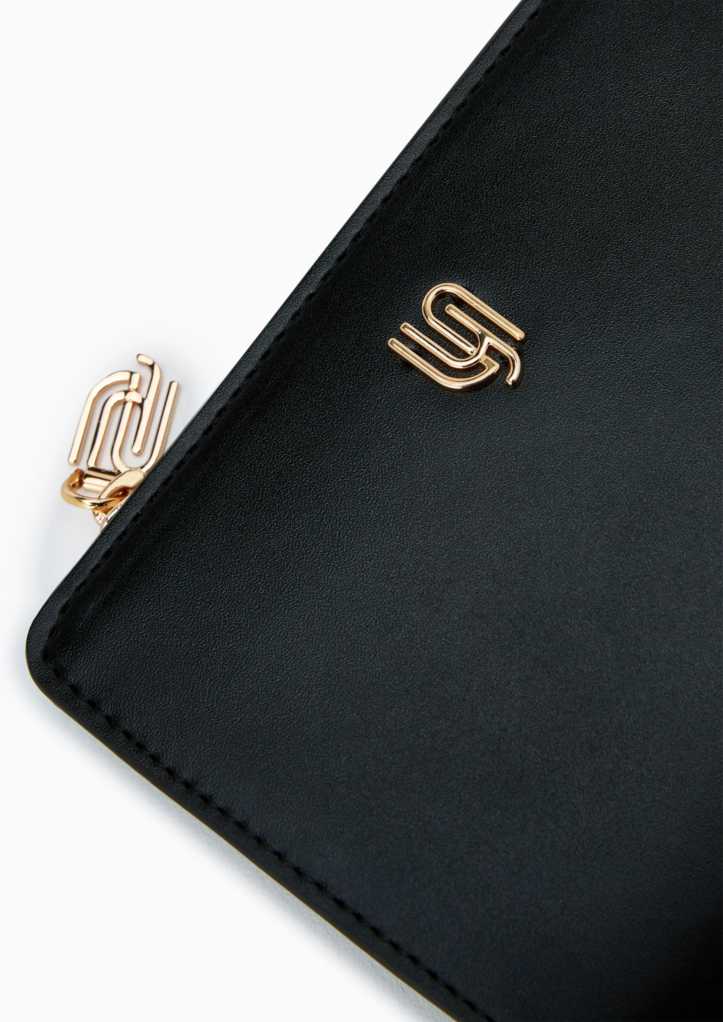 Kaela Infinite Zip Short Wallet Black
