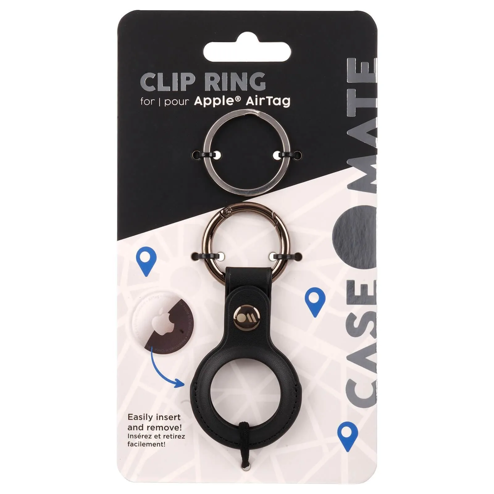 Keychain AirTag Case (Black) - AirTag Case