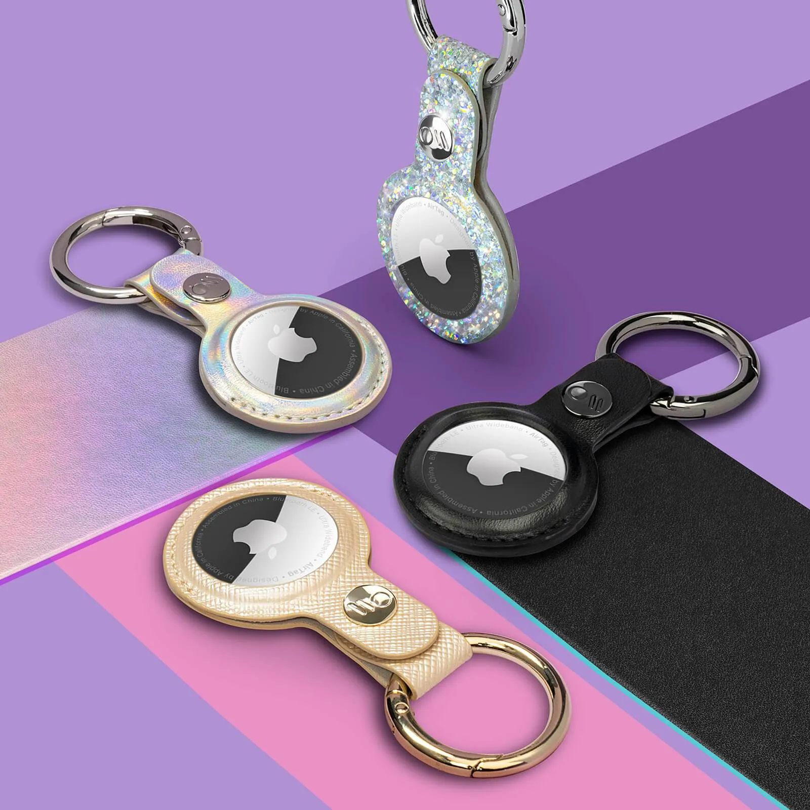 Keychain AirTag Case (Black) - AirTag Case