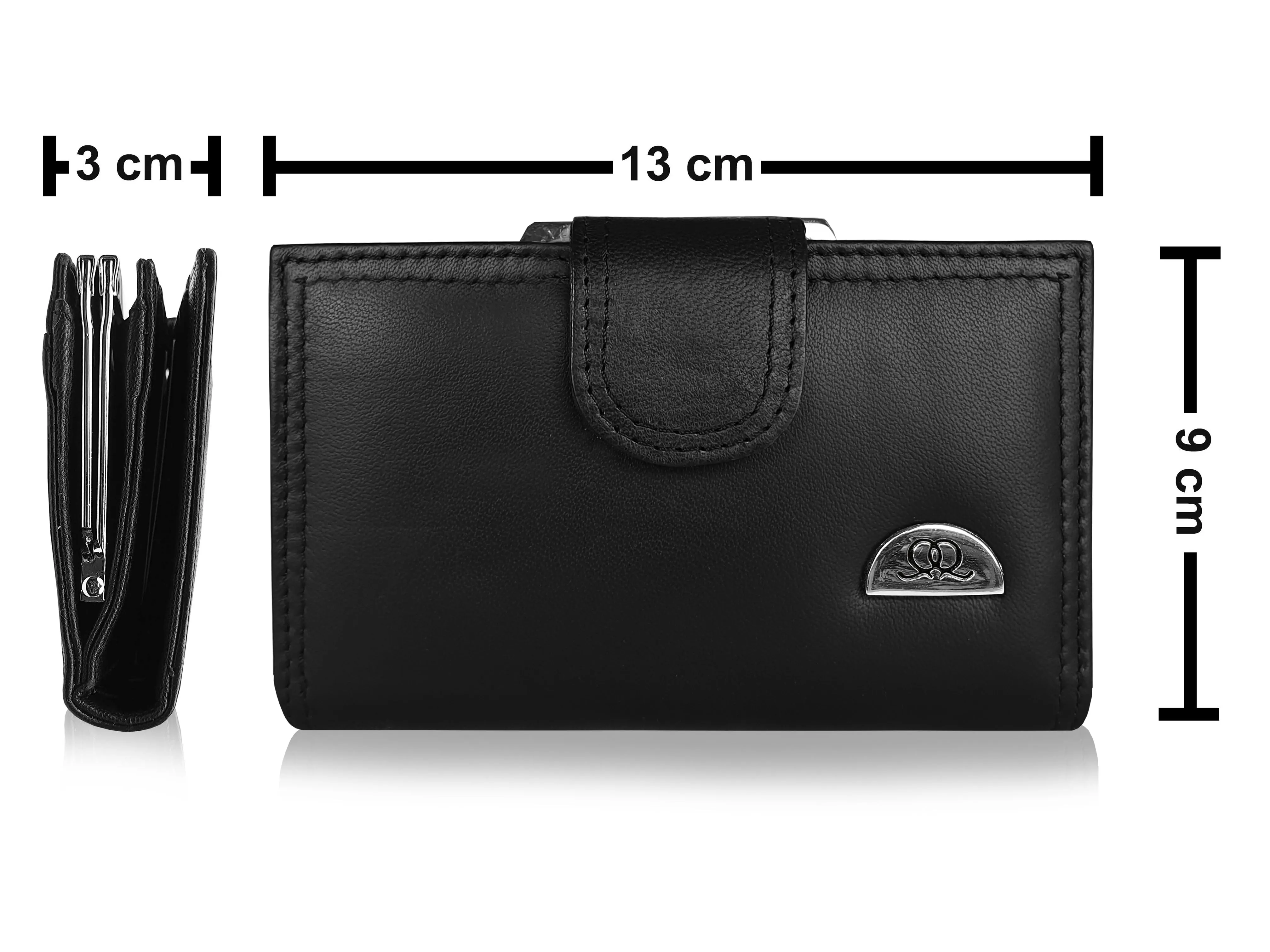 Ladies RFID BLOCKING Leather Purse - 8 Credit Card PROTECTED Spaces Boxed Available QL439K