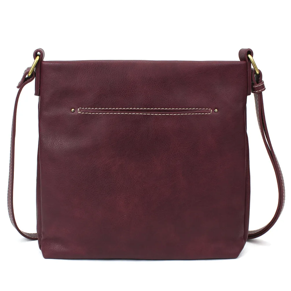 Lasercut Crossbody - Plum
