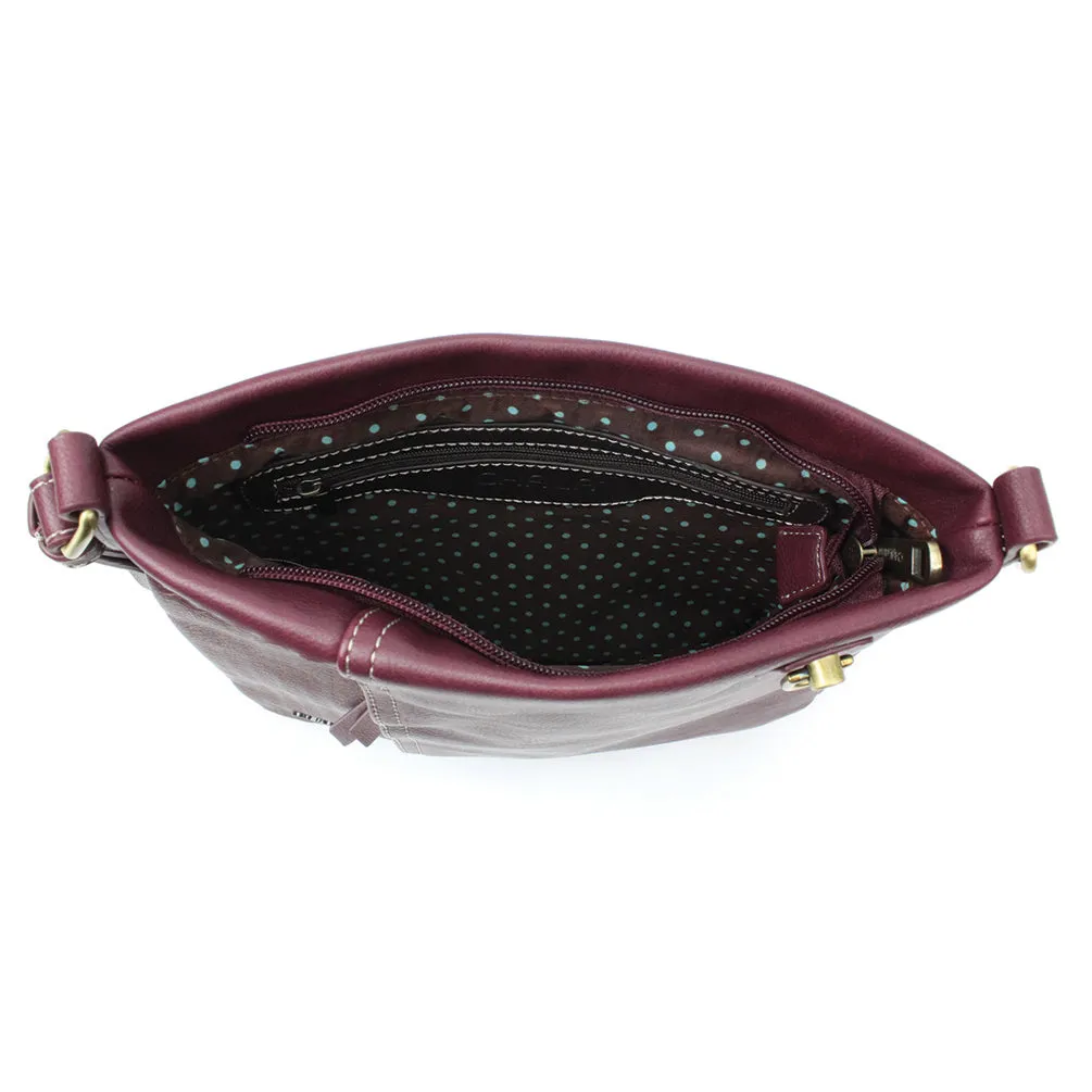 Lasercut Crossbody - Plum