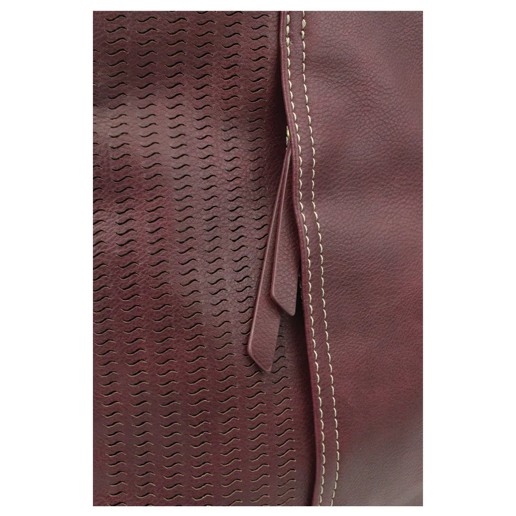 Lasercut Crossbody - Plum