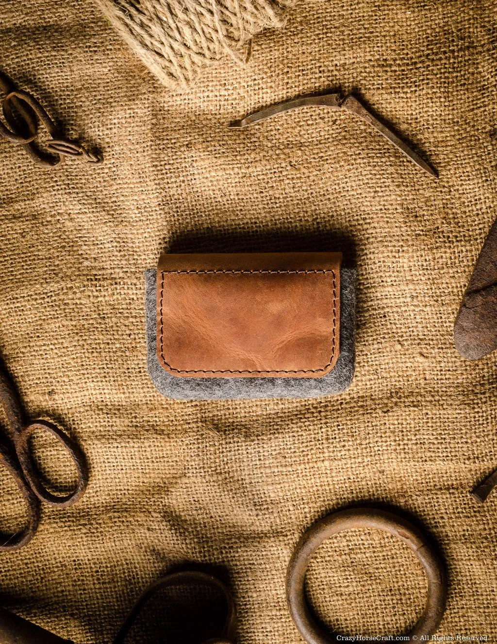 Leather Business and Credit Card Holder | Classic Brown