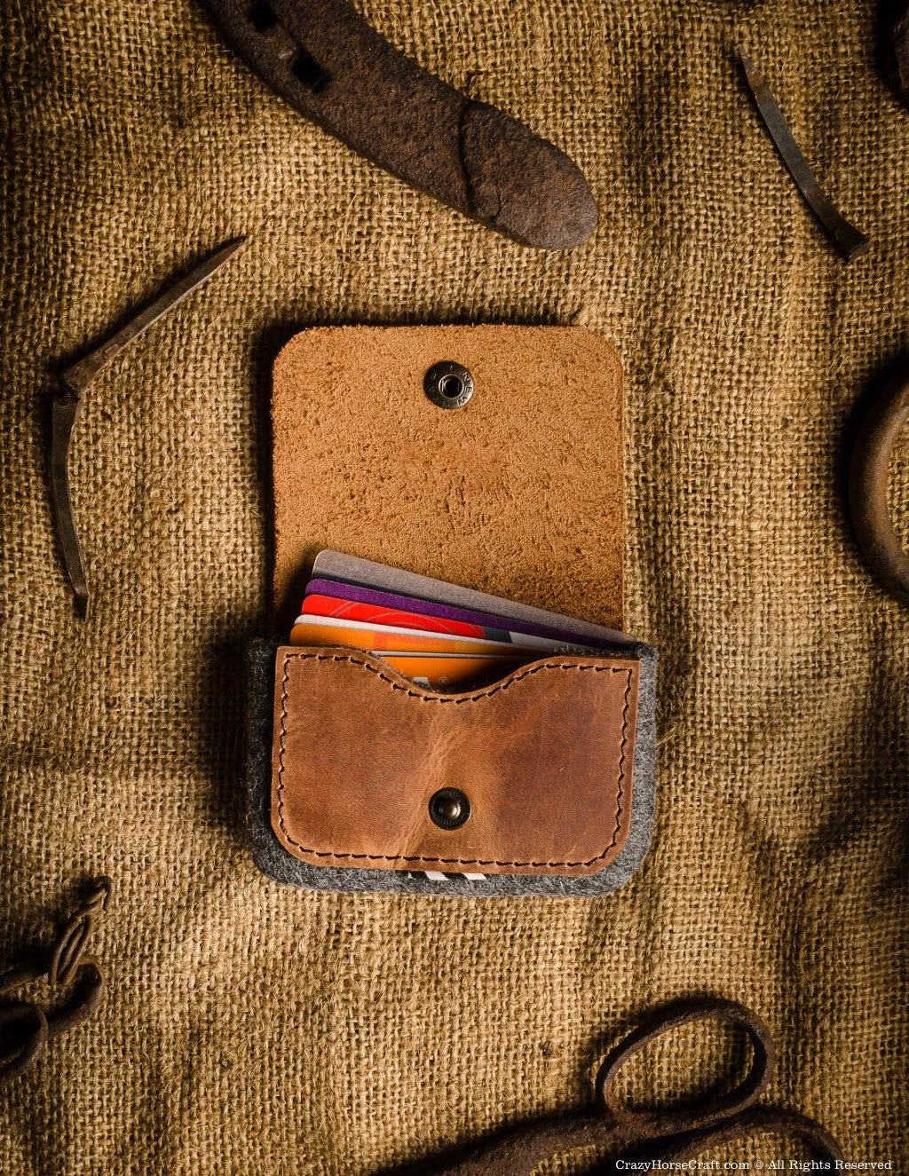Leather Business and Credit Card Holder | Classic Brown