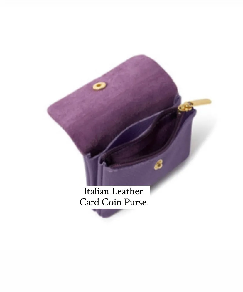 Leather Credit Card Coin Purse | Green