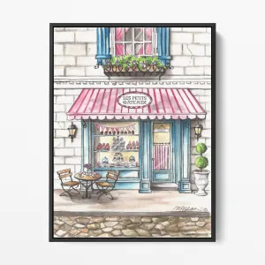 Les Petits Gateaux Stretched Canvas Art Print