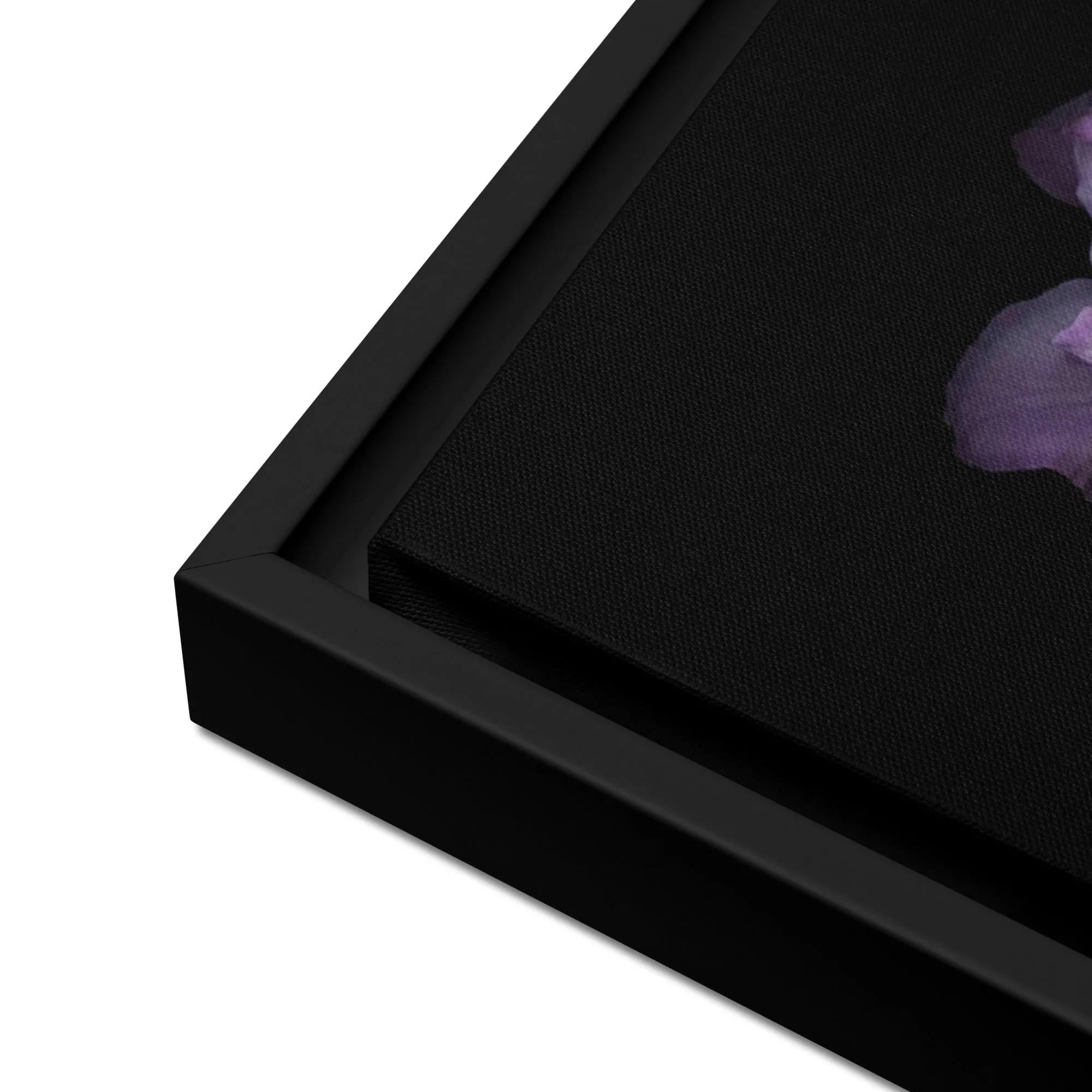 Lilac Gladiolus Framed Canvas Print