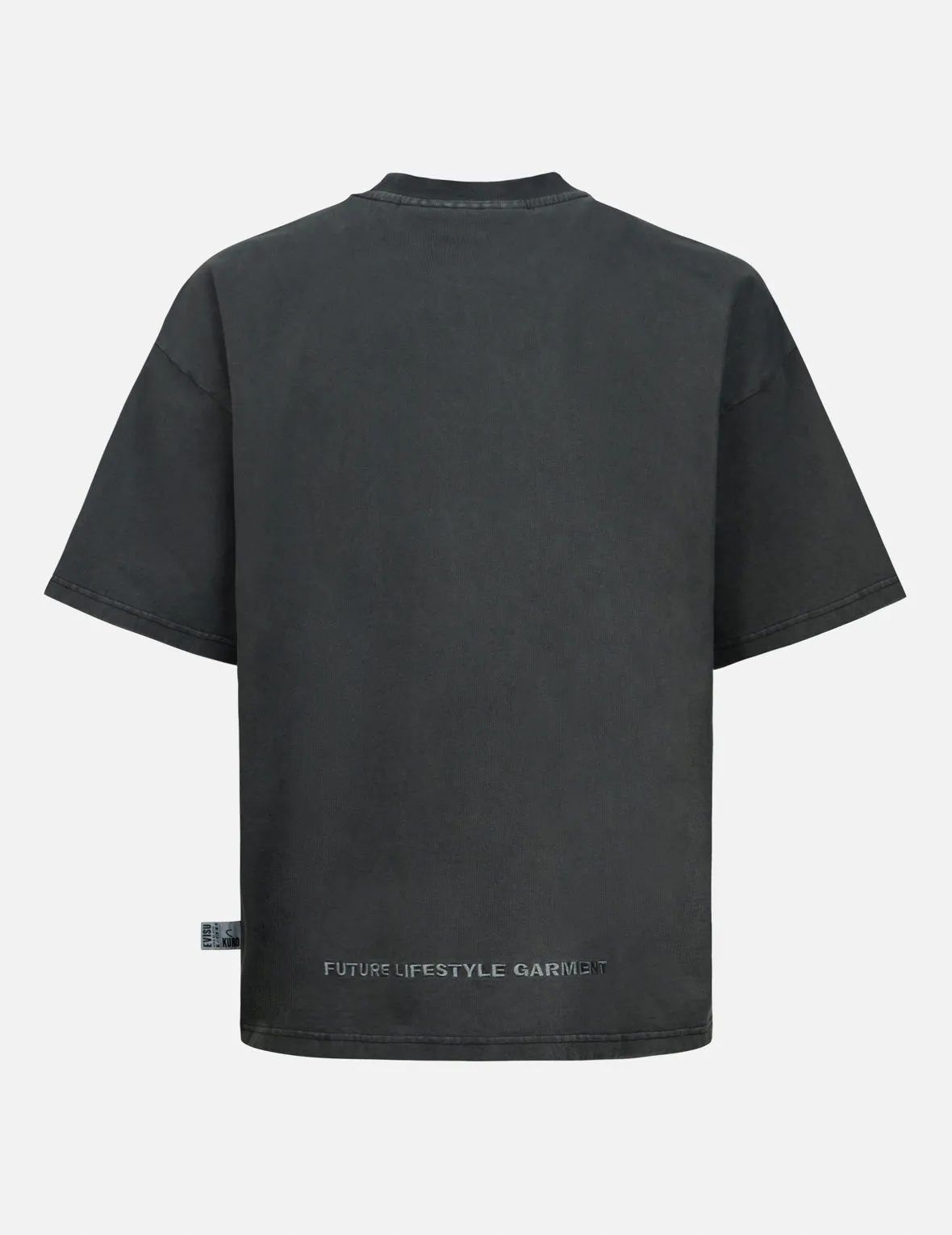 Logo Appliqué and Slogans Embroidery Oversized T-shirt