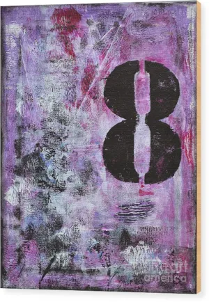 LUCKY NUMBER 8 - Wood Print #1058