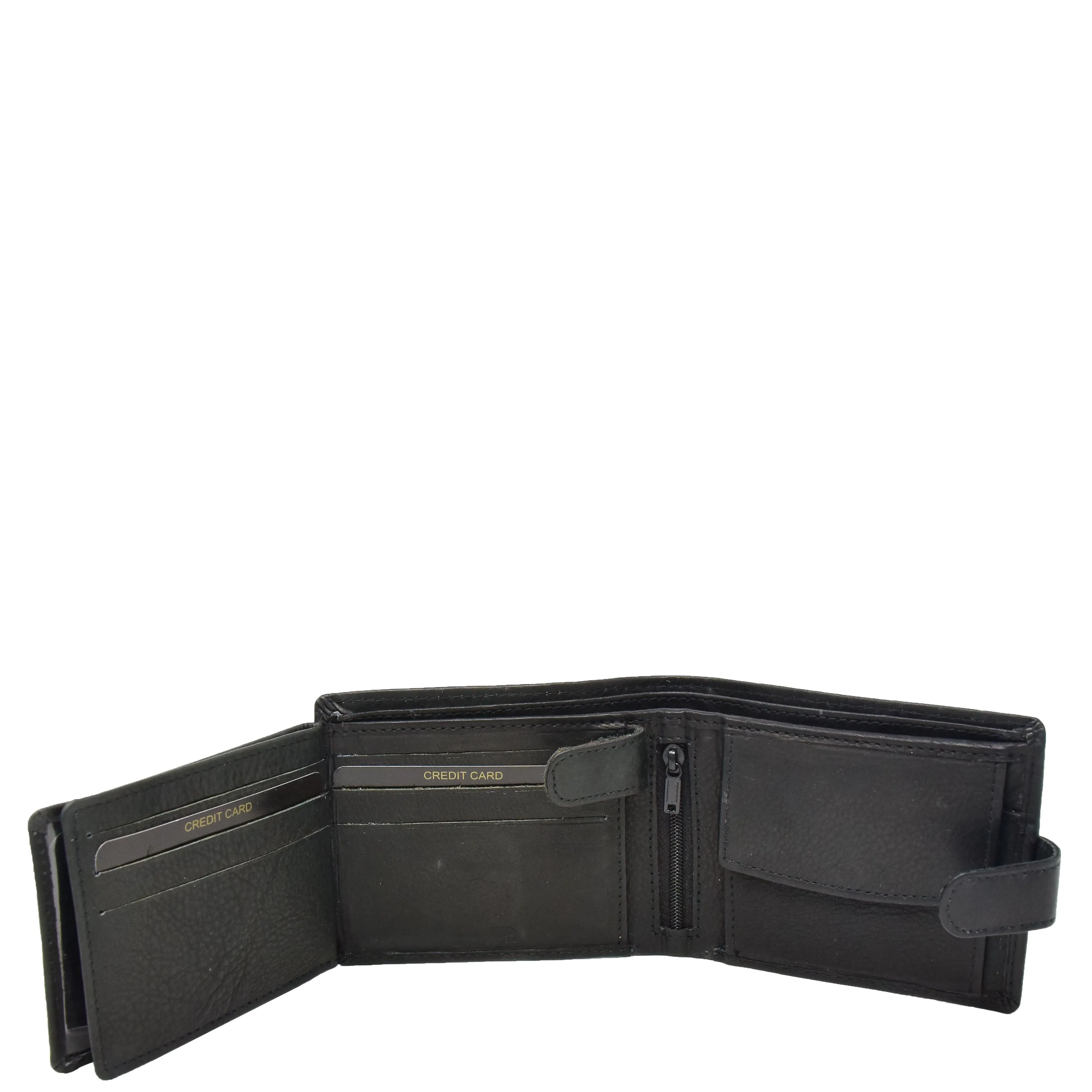 Mens Wallet with a Buckle Closure Hawking Black