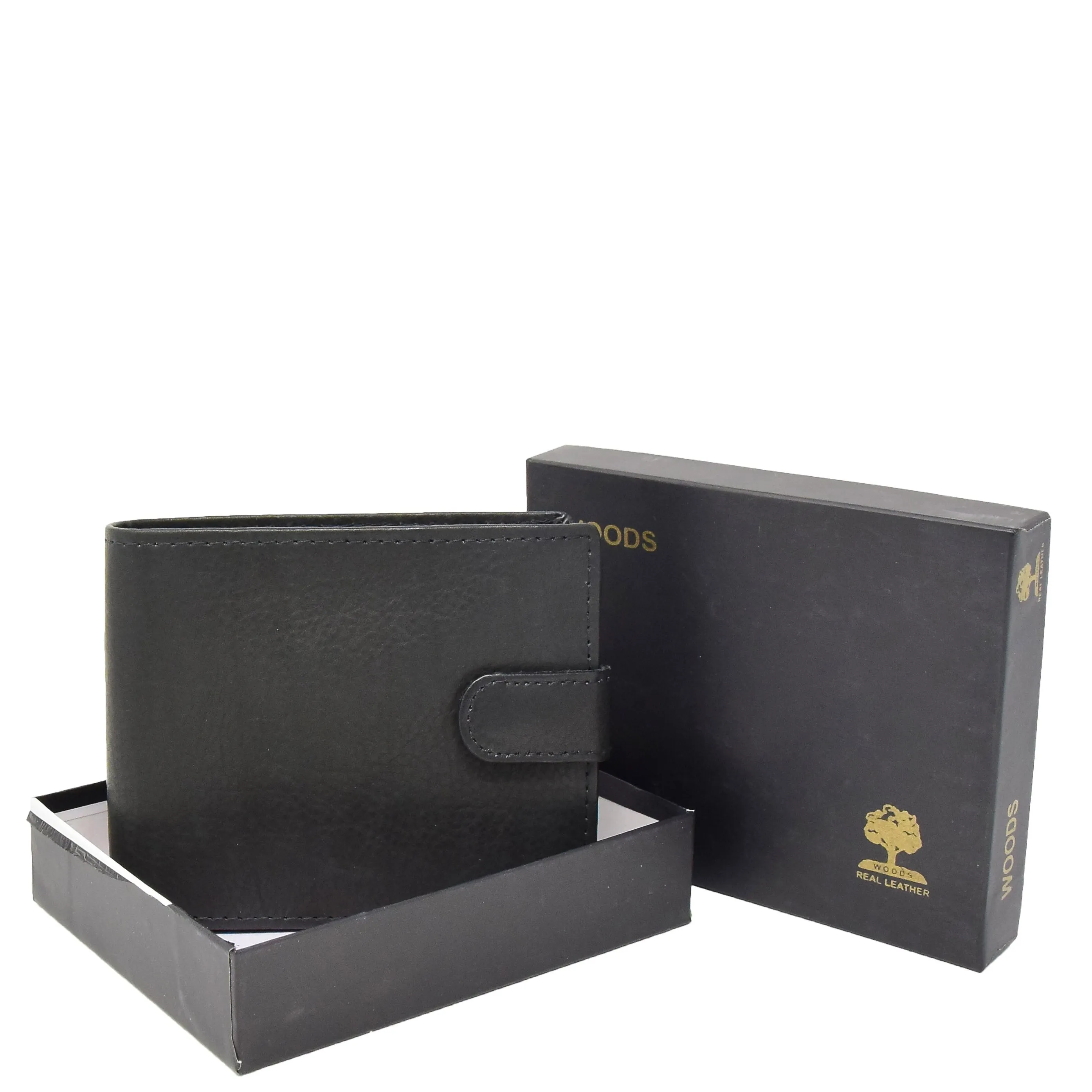 Mens Wallet with a Buckle Closure Hawking Black