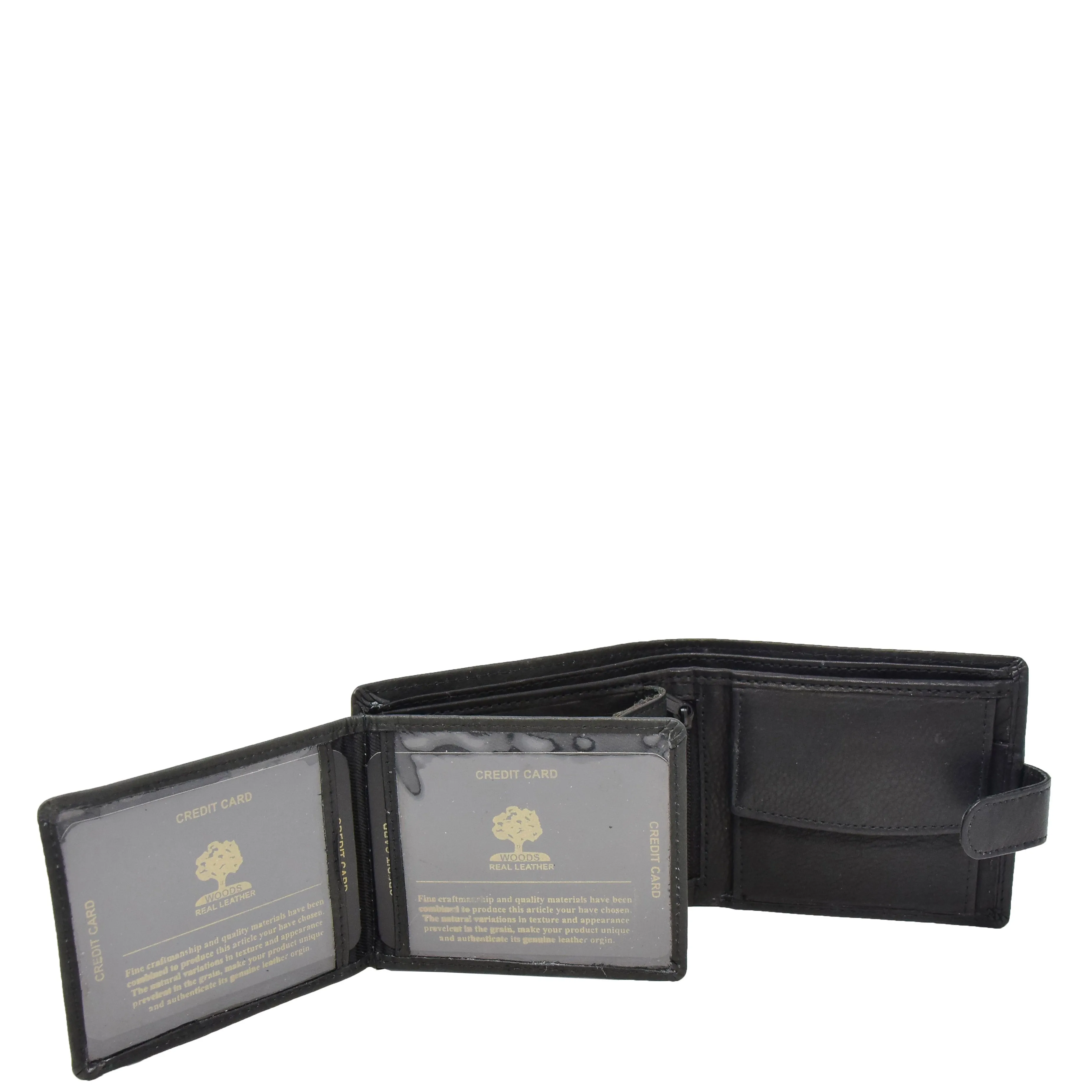 Mens Wallet with a Buckle Closure Hawking Black