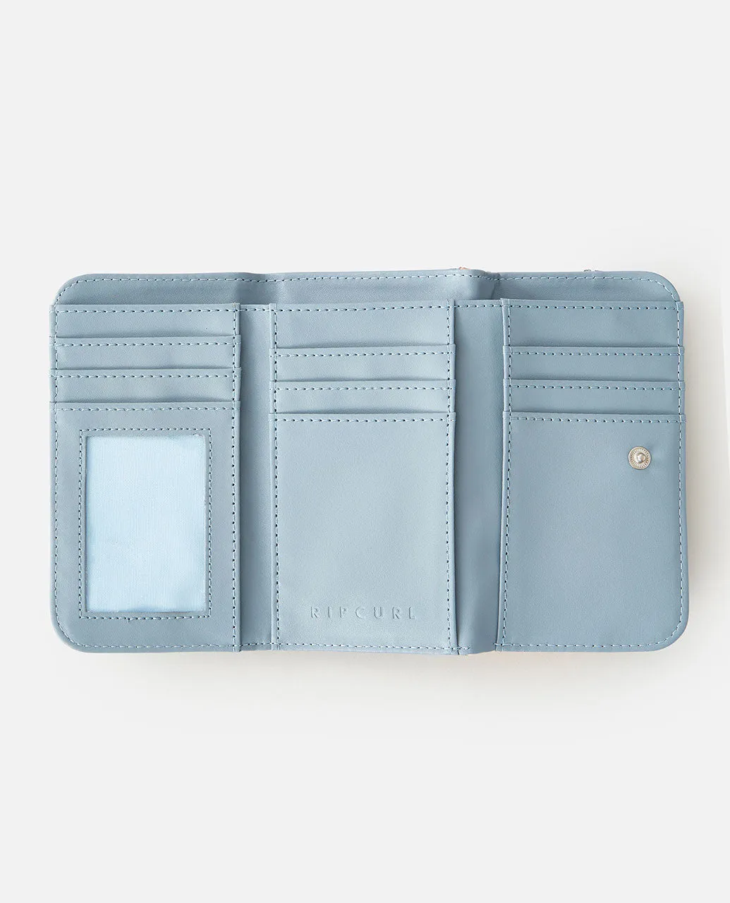 Mixed Floral Mid Sized Wallet - Dusty Orange
