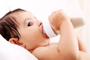 Mmmm Milk - Cute Little Baby - Art Prints