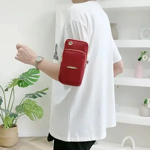 Mobile Phone Bag Women Shoulder Bag 3-layer Zipper Design Small Crossbody Shouder Bags Wallet Coin Purse