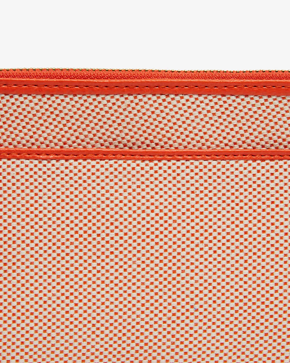 New York Coin Purse - Orange w/Canvas
