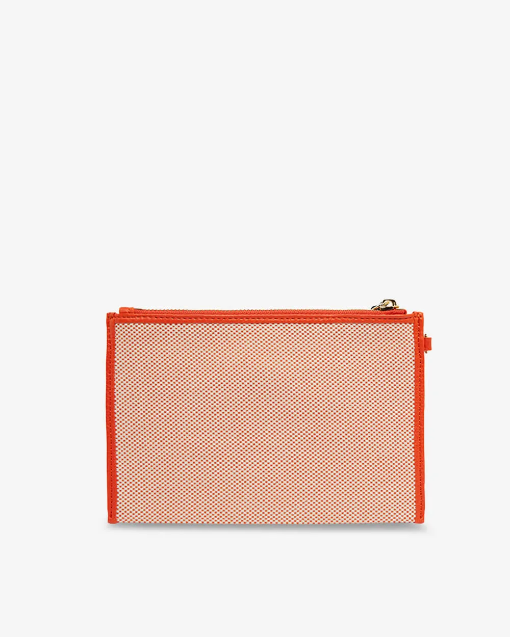 New York Coin Purse - Orange w/Canvas