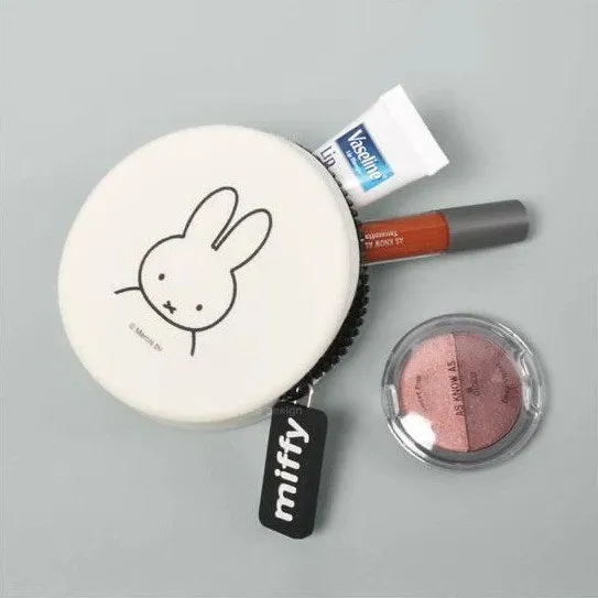 p   g design: Curun Miffy White Round Pouch