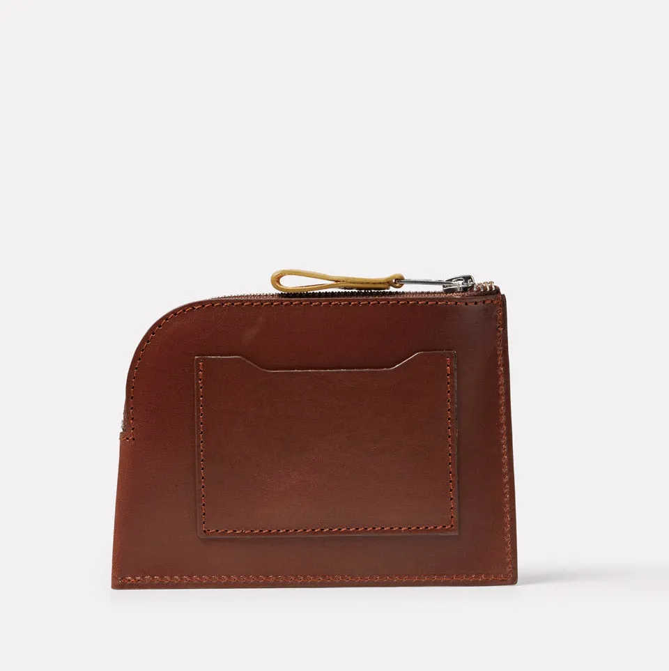 Percy Leather Purse in Carob