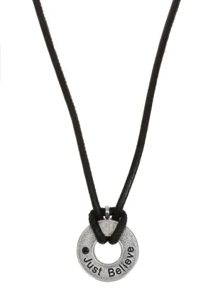 "Just Believe" Necklace for men