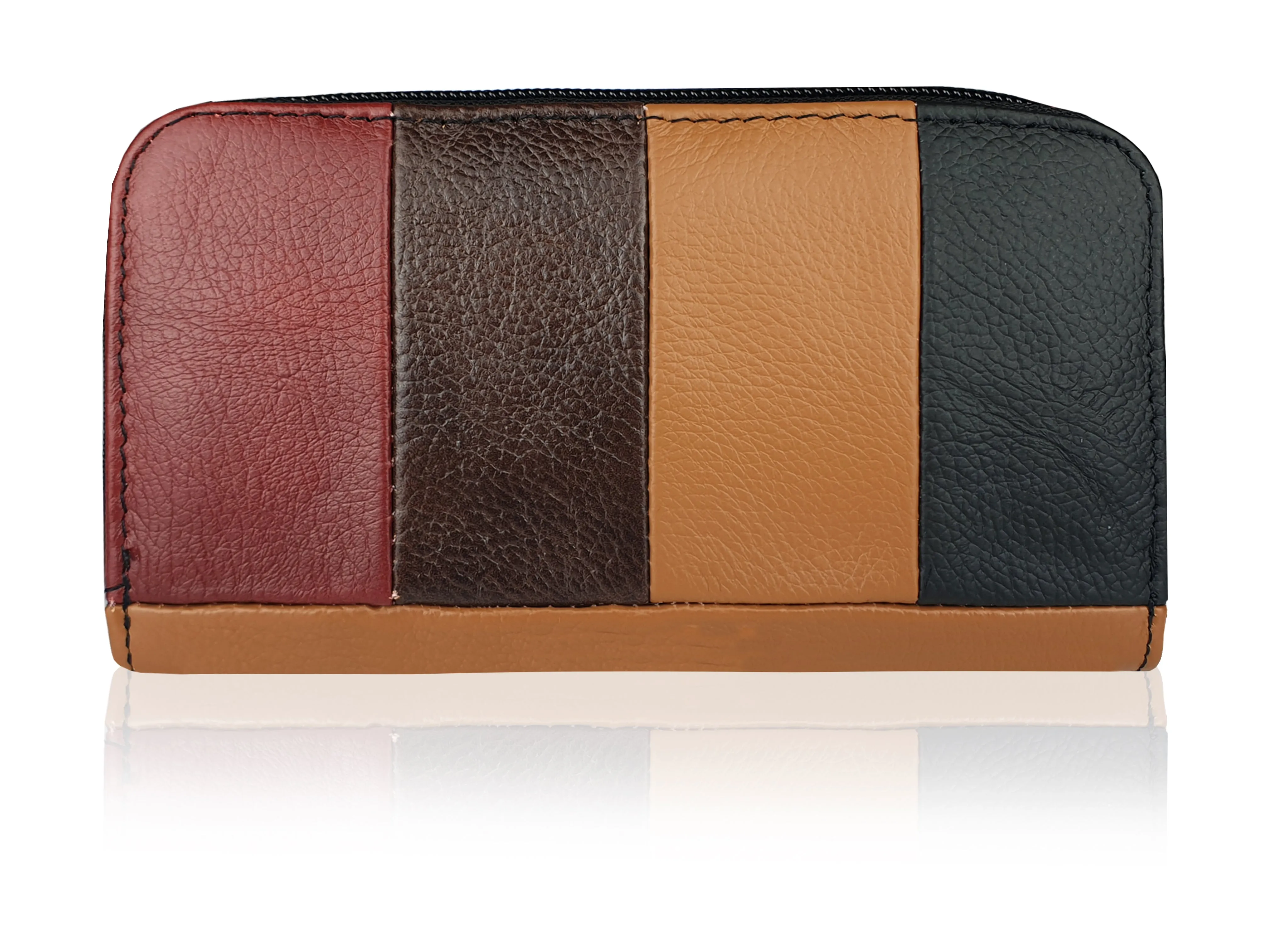 Real Leather Womens Large Purse - Multi Coloured, Designer, RFID Blocking