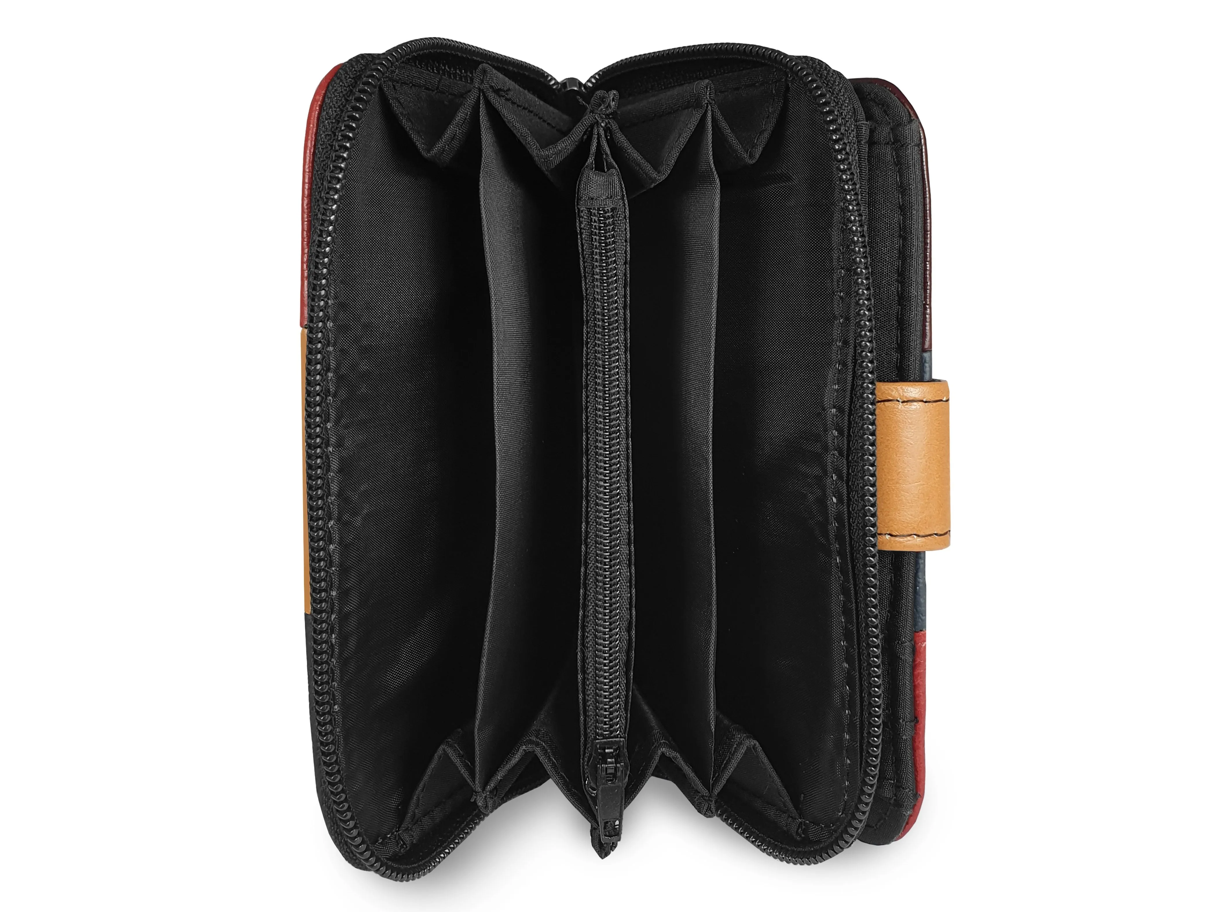 Real Leather Womens Purse - Multi Coloured, Designer, RFID Blocking