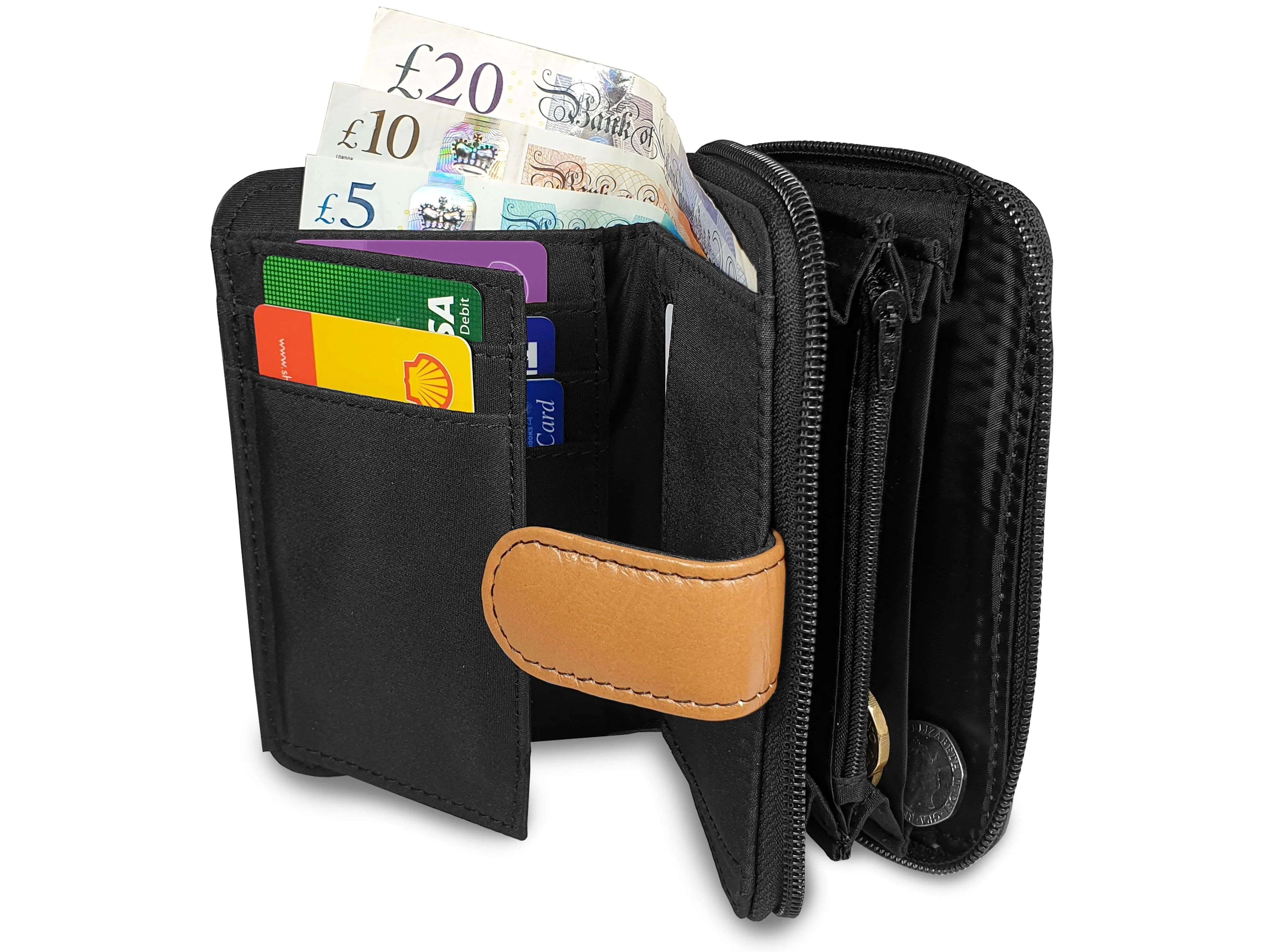 Real Leather Womens Purse - Multi Coloured, Designer, RFID Blocking
