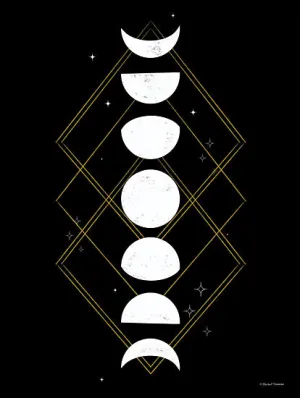 RN188 - Geometric Moon Phases - 12x16