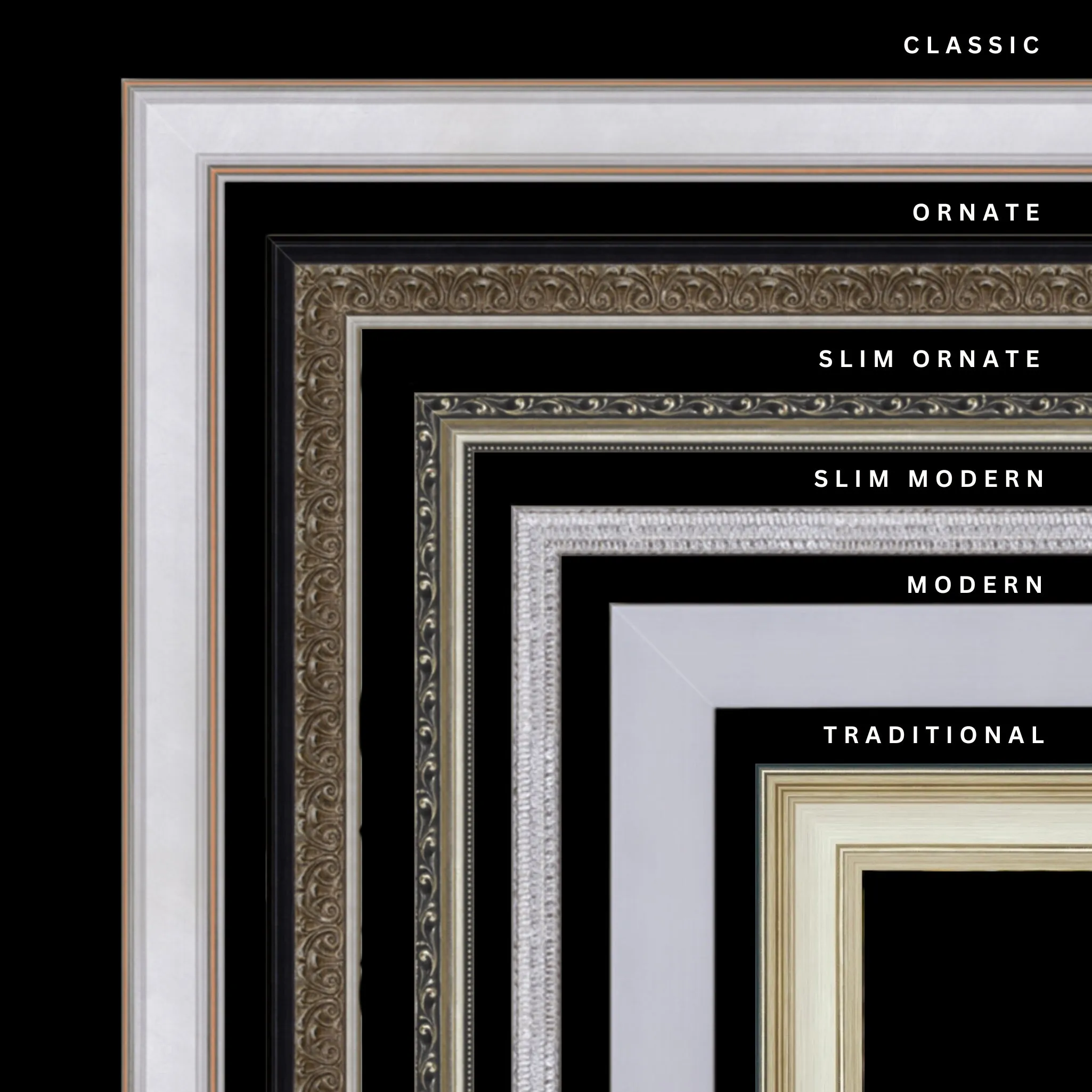 Silver 20x20 Picture Frame Ornate Traditional Classic Antique