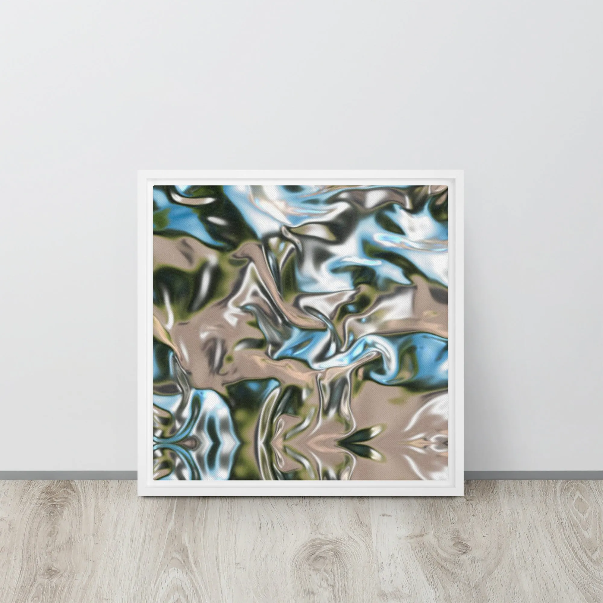 Silver Expressions Framed Canvas Print