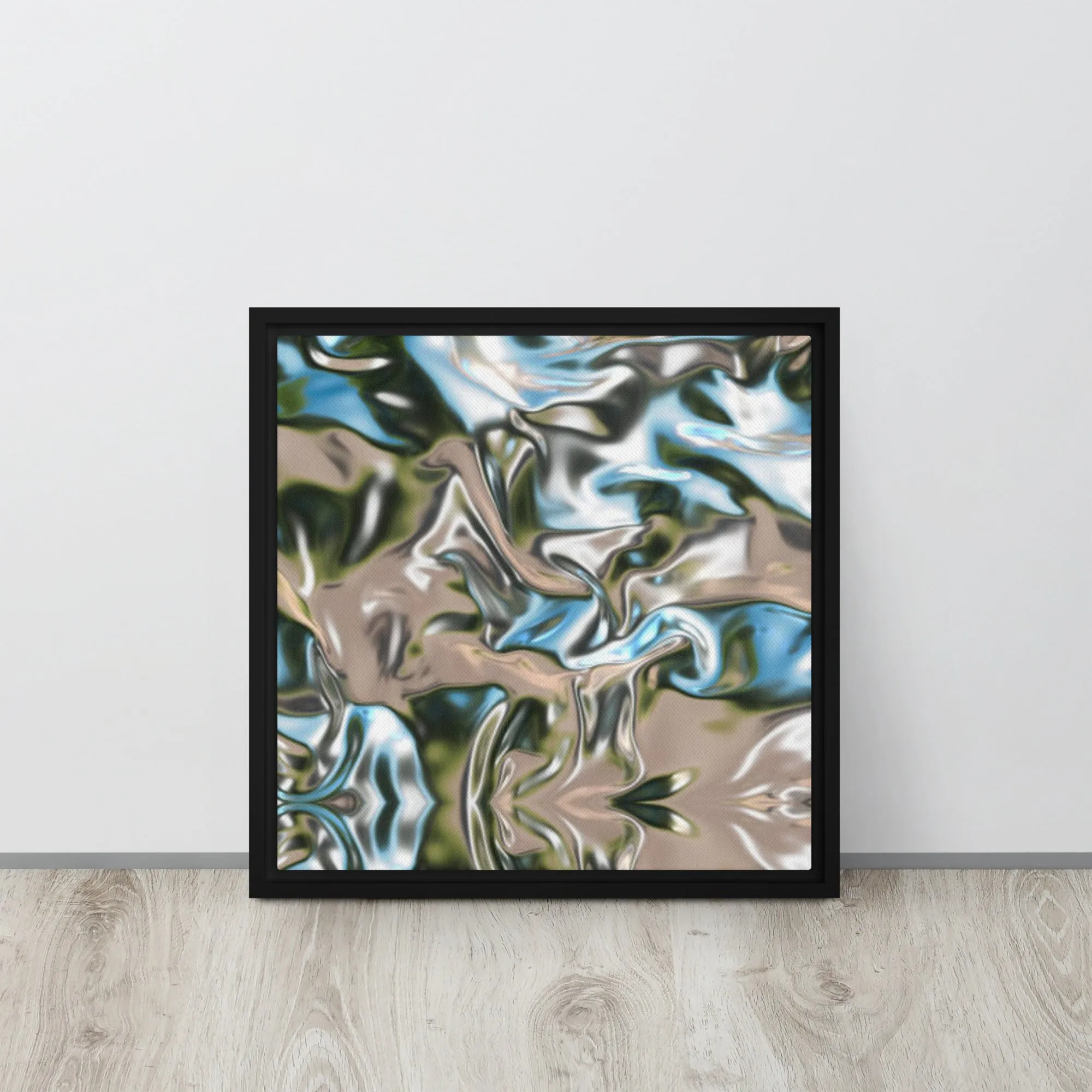 Silver Expressions Framed Canvas Print