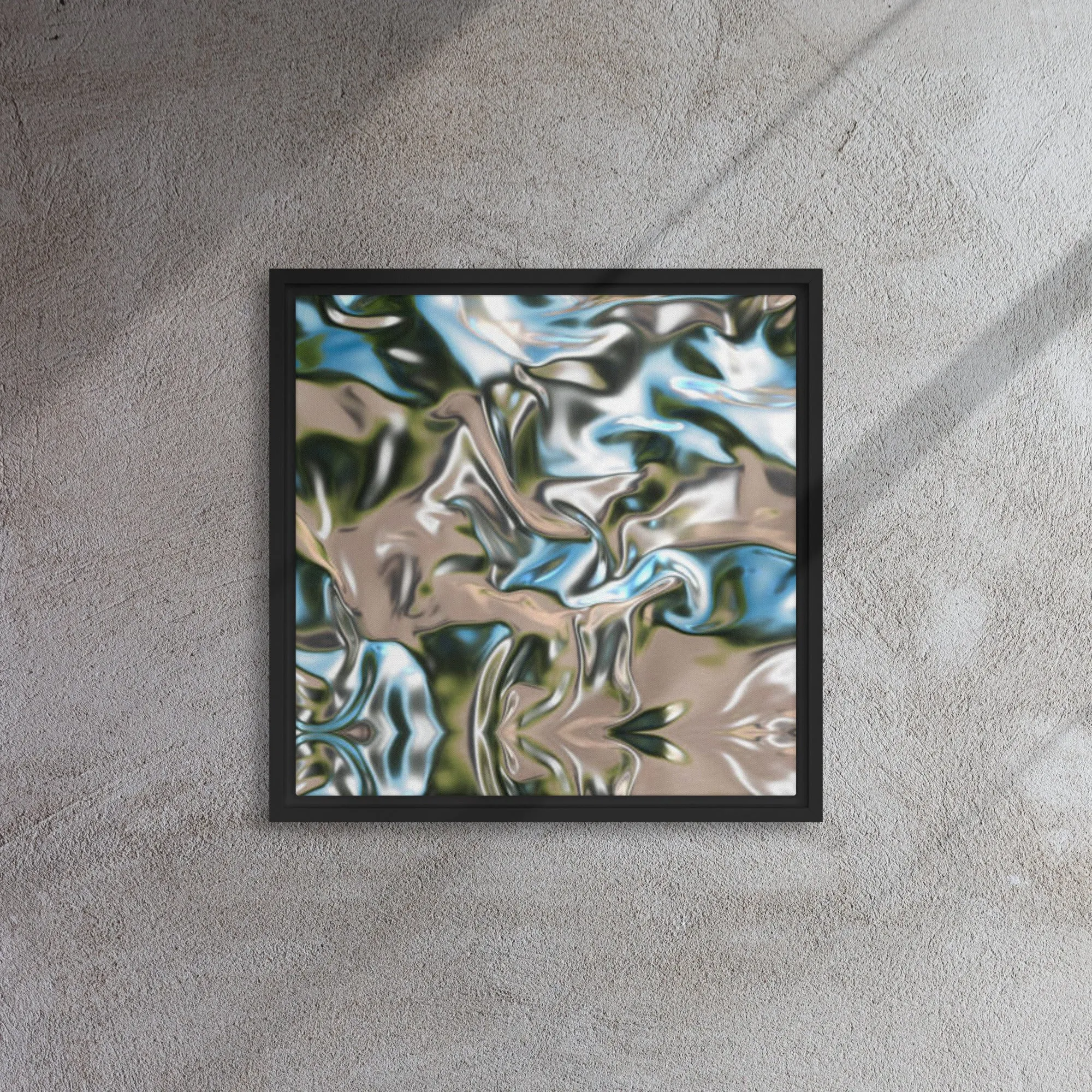 Silver Expressions Framed Canvas Print