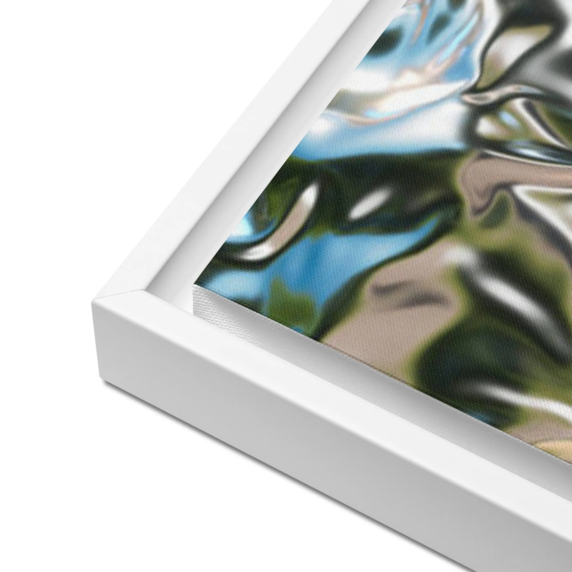 Silver Expressions Framed Canvas Print