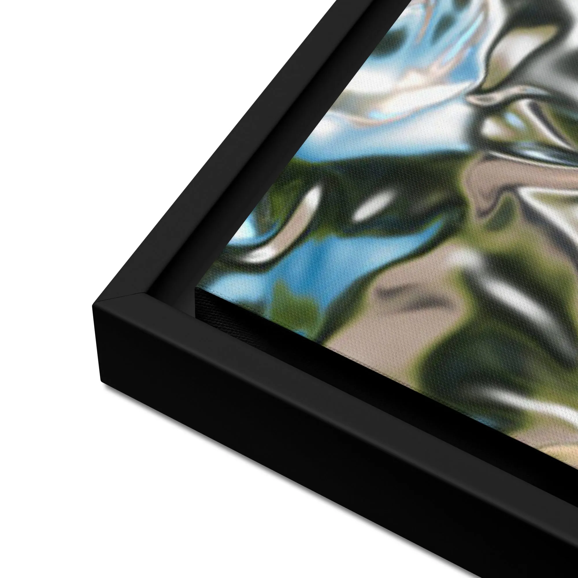 Silver Expressions Framed Canvas Print