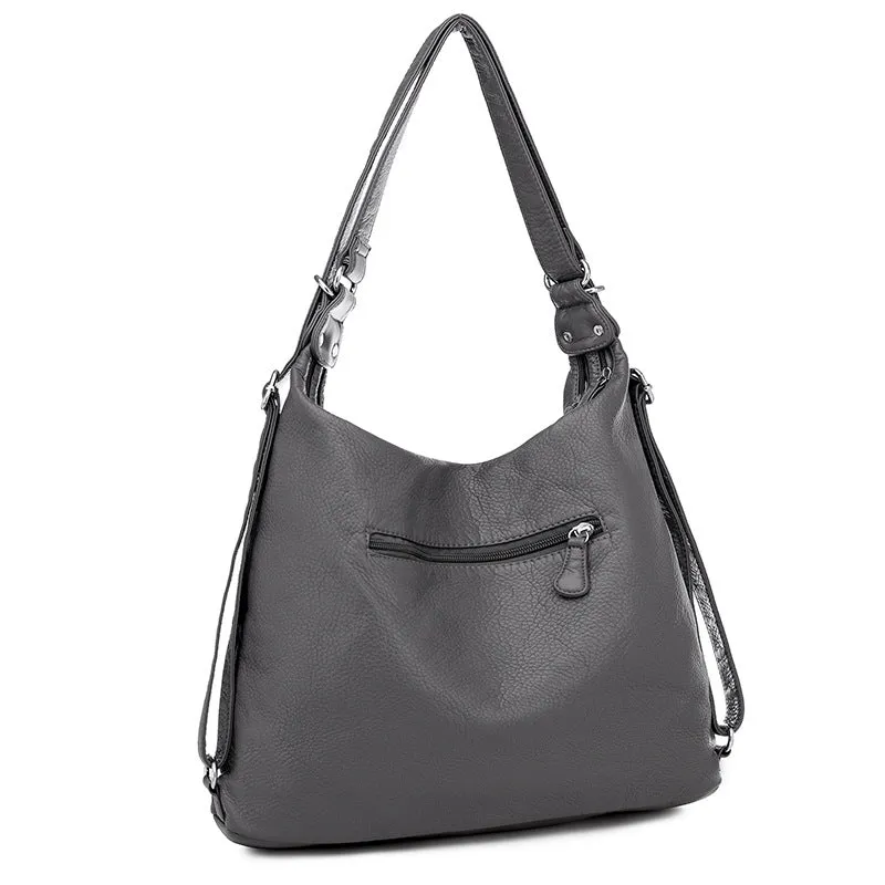 Stylish Large Capacity PU Leather Shoulder Bag